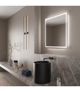 Specchio quadrato con luce LED HOLANDA