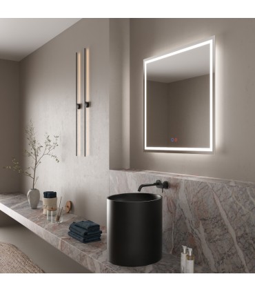 Specchio quadrato con luce LED HOLANDA