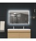 Specchio quadrato con luce LED HOLANDA