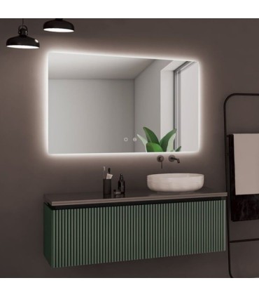 Specchio quadrato retroilluminato ITALIA