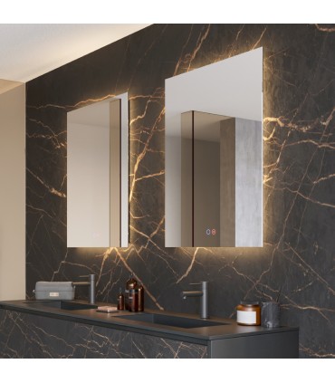 Specchio quadrato retroilluminato ITALIA