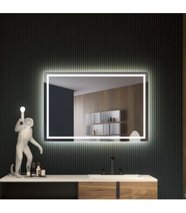 Specchio quadrato con luce FRANCIA