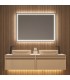 Specchio quadrato con luce FRANCIA