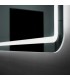 Specchio quadrato con bordi arrotondati LED GRECIA