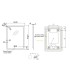 Specchio quadrato con bordi arrotondati LED GRECIA