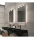 Specchio quadrato con bordi arrotondati LED GRECIA
