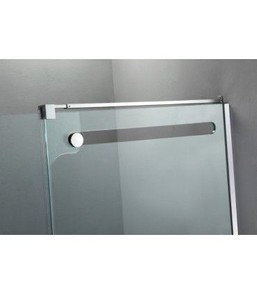 Mampara Ducha Frontal INOX VETRUM hoja fija + corredera