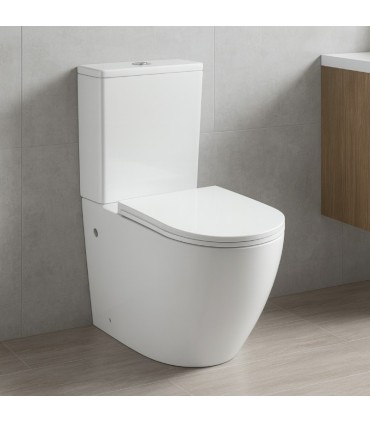 Inodoro completo a pavimento con sistema tornado Obi