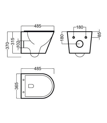 Inodoro sospeso Elba