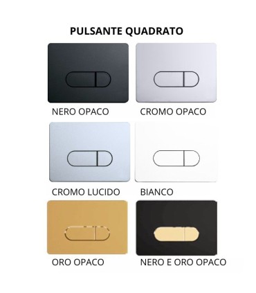 Inodoro sospeso Elba nero opaco