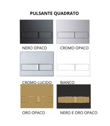 Inodoro sospeso Elba nero opaco