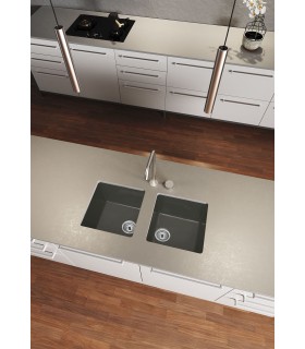 Lavello da cucina Doppio Sottopiano DIANA