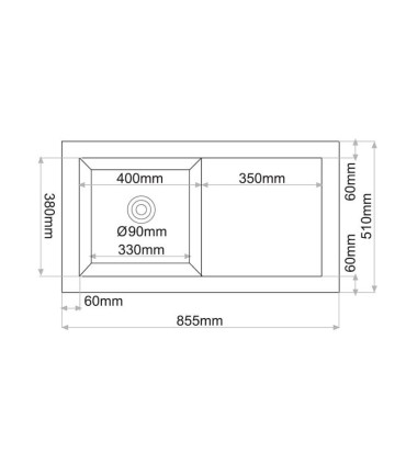 Lavello da cucina con Scolapiatti Sottopiano ATON