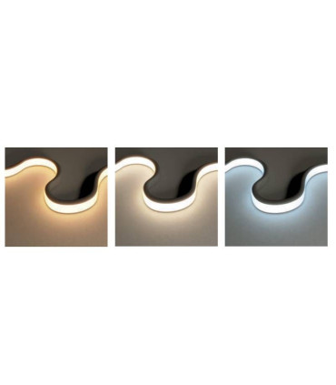 Specchio da bagno a LED con design quadrato e bordi arrotondati CATANIA