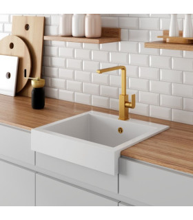 Lavello da cucina Sopra Piano com frente à vista ONYX