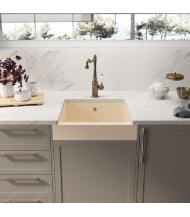 Lavello da cucina Sottopiano con frontale a vista ONYX