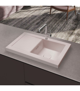 Lavello da cucina Sopra Piano con scolapiatte TEMIS