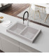 Lavello doppio Sopra Piano BRACO
