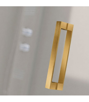 Parete doccia frontale pieghevole NARDI ORO SPAZZOLATO