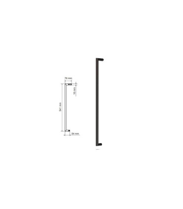 Schermo doccia angolare fissi + scorrevole PAVÍA Nero Opaco