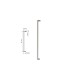 Box doccia fisso frontale + porta scorrevole con tirante PAVIA Argento Lucido