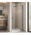 Box doccia per spazi ridotti fisso + porta pivotante 503