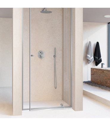 Box doccia per spazi ridotti fisso + porta pivotante 503