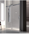 Box doccia frontale Fisso + Scorrevole GLASÉ Argento Lucido