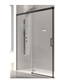 Box doccia frontale Fisso + Scorrevole GLASÉ Nero Opaco