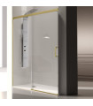 Box doccia frontale Fisso + Scorrevole GLASÉ Oro Spazzolato