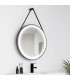 Specchio rotondo con luce LED e corda CLOE+
