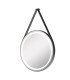 Specchio rotondo con luce LED e corda CLOE