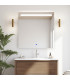Specchio Rettangolare con luce LED Frontale NEREA
