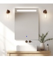 Specchio Rettangolare con luce LED Frontale NEREA+