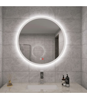Specchio Rotondo con luce LED Frontale VERA+
