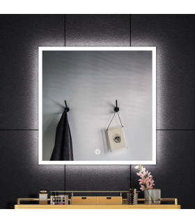 Specchio Rettangolare con luce LED Frontale GAIA