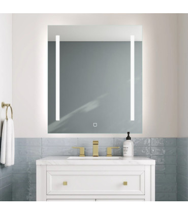 Specchio Rettangolare con luce LED Frontale IRIS