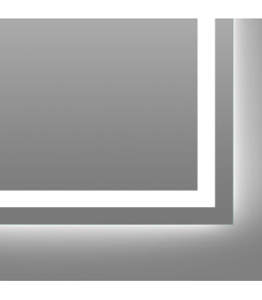 Specchio Rettangolare con luce LED frontale MINERVA