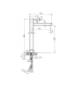 Rubinetto per lavabo a canna alta TOSCANA Black gun metal