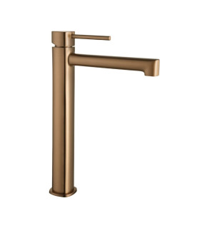 Rubinetto per lavabo a canna alta TOSCANA Oro rosa