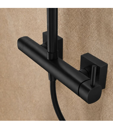 Set Doccia Monocomando TOSCANA Nero