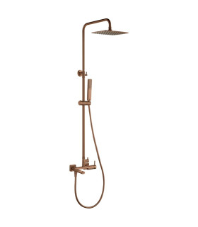 Set Rubinetto Monocomando per Vasca da bagno TOSCANA Oro rosa