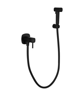 Doccia Igienica per Bidet con rubinetto incassato TOSCANA Nero