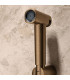 Doccia Igienica per Bidet con rubinetto incassato TOSCANA Oro rosa