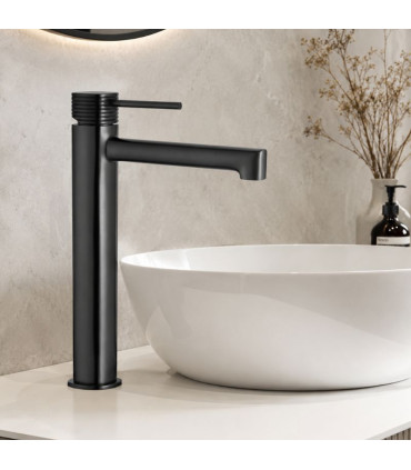 Rubinetto per lavabo a canna alta FIRENZE Black gun metal