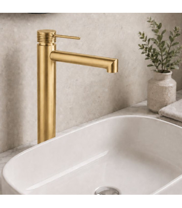 Rubinetto per lavabo a canna alta FIRENZE Oro