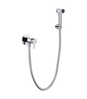 Doccia Igienica per Bidet con rubinetto incassato FIRENZE Cromo