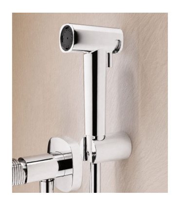 Doccia Igienica per Bidet con rubinetto incassato FIRENZE Cromo