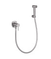 Doccia Igienica per Bidet con rubinetto incassato FIRENZE Nichel