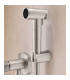 Doccia Igienica per Bidet con rubinetto incassato FIRENZE Nichel